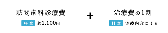訪問歯科診療費+治療費